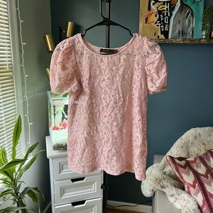 Women’s Pink Lace The Limited Shirt